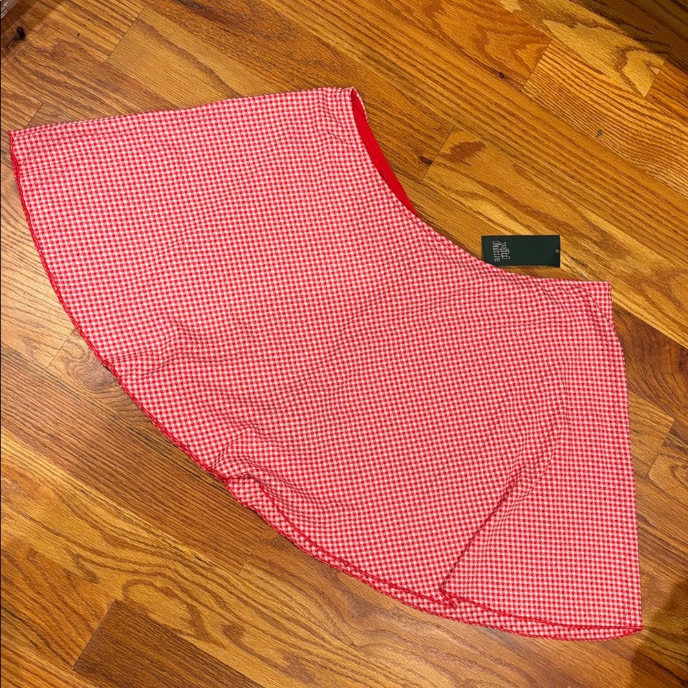 Wild Fable Red Checkered Skirt